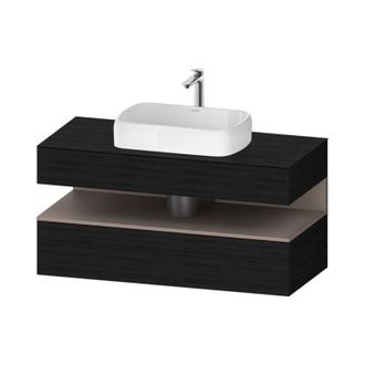 Duravit Duravit - Qatego Consola Mueble Bajo Lavabo, 1 Extra&iacute;ble, 1 Caj&oacute;n