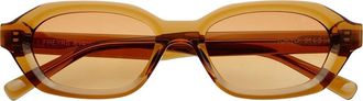Freyrs Eyewear Tokyo Small Rectangular Sunglasses in Crystal Brown at Nordstrom