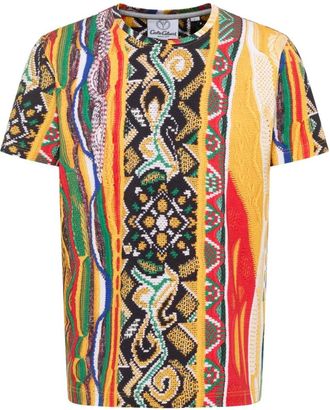 Carlo Colucci Tops, Heren, Veelkleurig, M, Gebreid T-shirt