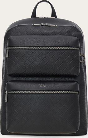 Ferragamo Men Ferragamo Monogram backpack Black