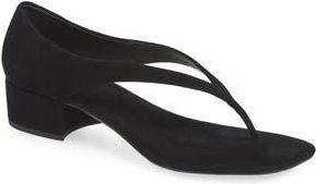 Jeffrey Campbell Emelie Kitten Heel Sandal in Black Suede at Nordstrom Rack, Size 6.5