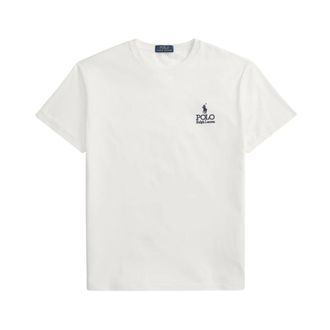 Polo Ralph Lauren T-Shirts, male, White, Size: 2XL Polo Ralph Lauren T-shirts and Polos White