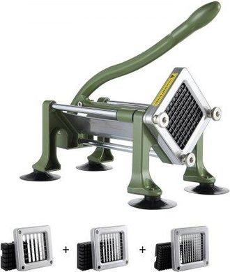 OEM Cortadora De Patatas Fritas Cortador De Papas Con Hoja De Acero Inoxidable De 1/2, 3/8, 1/4 Cortador De Papas Manual Con Ventosas Ideal Para Papas, Pe