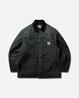 Carhartt Work in Progress Men s OG Chore Coat Raven / Black (Stone Canvas)