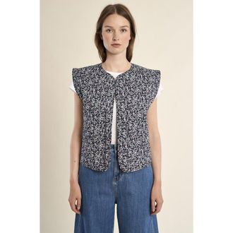 Molly Bracken Bedrukt mouwloos jasje