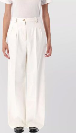 A.P.C. high waist wide leg trousers with pockets