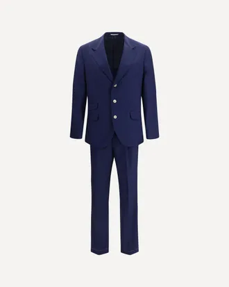Brunello Cucinelli Single-breasted Suit with peak lapels Male 54