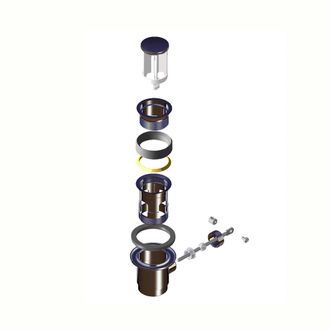 Laufen Laufen - V&aacute;lvula De Desag&uuml;e Con Manguito De Presi&oacute;n, Para Lavabo