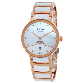 Rado Centrix Moonphase Quartz White Mother of Pearl Dial Watch R30232922