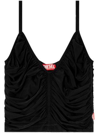 Diesel T-Aiky top - women - Polyamide/Elastane - M - Black