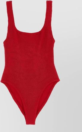 Hunza G square neck one-piece swimsuit