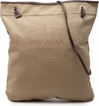 Prada Pre-owned Prada Canvas Canapa Logo Crossbody Unisex NHVQZIM3CRT79V46