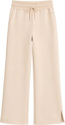 Twinset Trainingsbroek met trekkoord in de taille - Dames - Sweatpants - Beige - M - Katoen - Broeken