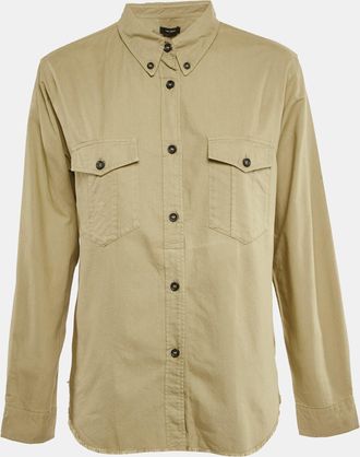 Isabel Marant Beige Cotton Raw Edge Shirt