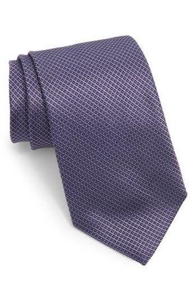 Canali Neat Silk Tie in Purple at Nordstrom Rack