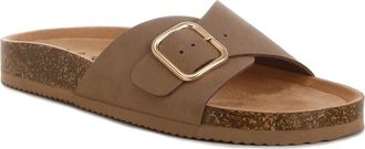London Rag Aranda Buckle Slide Sandal in Light Taupe at Nordstrom Rack, Size 8.5
