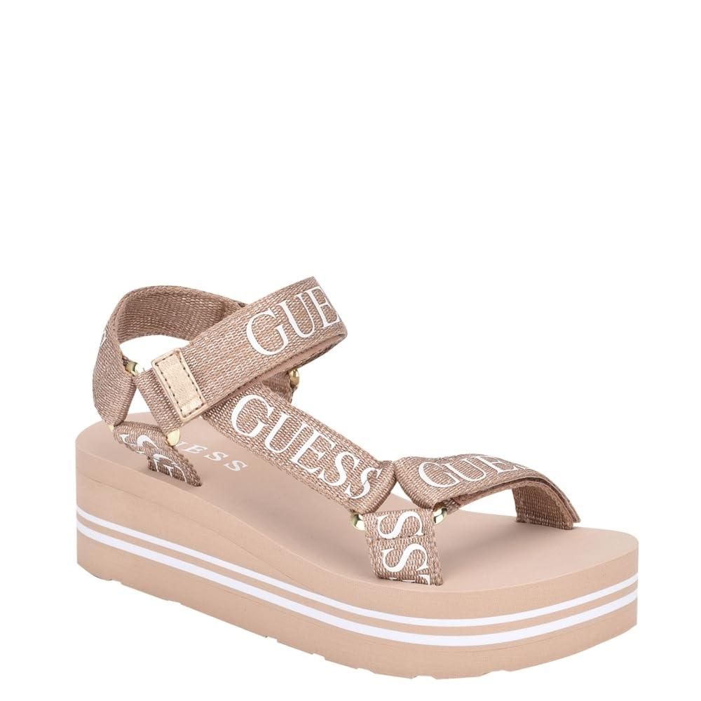 CHATTAWAK Damen Sandale Mit Kleinem Absatz - Beige, Größe 38, Innensohle Aus Leder