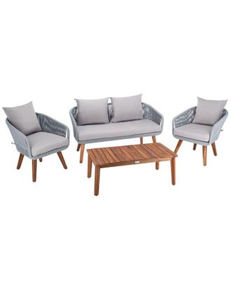 Safavieh Indoor/Outdoor Prester 4Pc Living Set