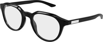 Gucci Ronde Optische Brilmontuur - Heren - Brillen - Zwart - 49 MM - Accessoires