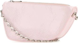 Burberry Womens Shield Clutch Pink Leather