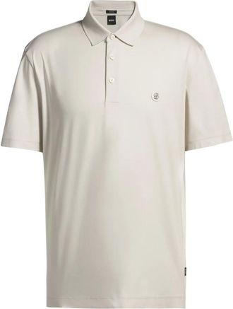 HUGO BOSS Beige Regular Fit Logo Polo