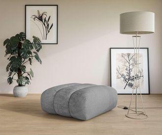 LeGer Home by Lena Gercke Polsterhocker »Priya Sitzhocker, moderne Steppung, auch in Bouclé« gemütlich und modern, Masse B/T/H: 90/106/46 cm