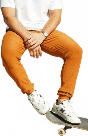 Wolven Threads Quick-Drying Active Jogger In Turmeric