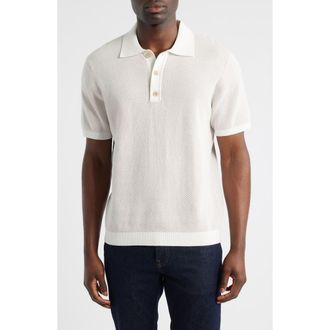 Robert Barakett Ronric Polo Sweater in Powder Coral at Nordstrom, Size Xx-Large