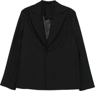 Séfr single-breasted blazer - women - Fabric - M - Black
