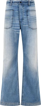 Acne Studios Wide-Leg Denim Jeans with Vintage Wash