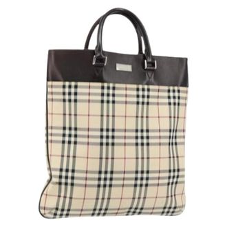 Burberry Pre-owned Tote Bags, female, Beige, Size: ONE SIZE Pre-owned Tote Bag