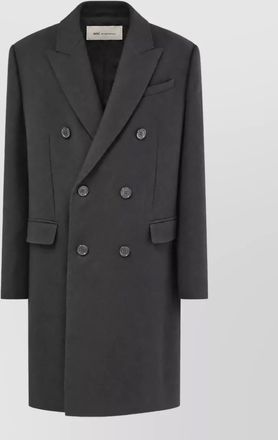 Ami virgin wool double-breasted coat