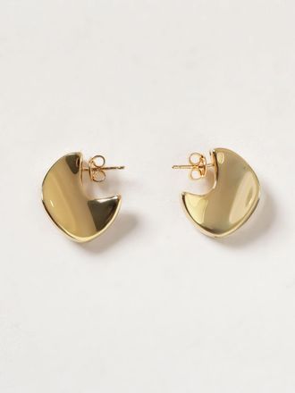 Bottega Veneta Engraved Logo Sterling Silver Dangle Earrings