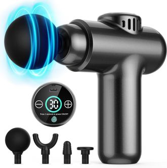 OEM Pistola De Masaje, Mini Pistola De Masaje, Pistola De Masaje Profesional De Tejido Profundo, Masajeador Port&aacute;til, 30 Velocidades, Pantalla T&aacute;ctil Lcd,