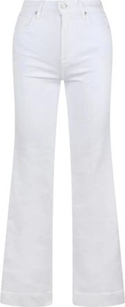 7 For All Mankind Modern Dojo Flared Jeans - Dames - Flared Jeans - Wit - W30 - Katoen - Jeans