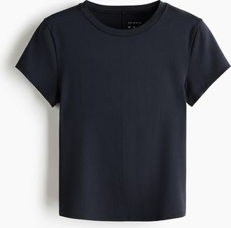 H&M Sportshirt mit DryMove - Schwarz