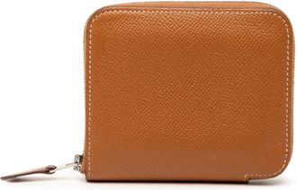 Herm&egrave;s Gold Brown Epsom Leather Coin Purse/Coin Case (Pre-Owned)