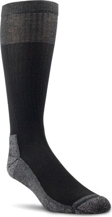 Ariat VentTEK Over the Calf Western Boots Socks 2 Pair Pack in Black, Size Medium, by Ariat