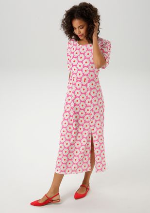 Aniston Sommerkleid allover mit Blüten bedruckt