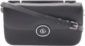 Gucci Pre-owned Cross Body Bags, female, Black, Size: ONE SIZE Pre-owned Leather gucci-bags