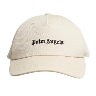Palm Angels Womens Cap with Embroidered Logo PWLB031S24FAB0020 - White - One Size