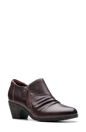 Clarks Emily2 Braley Bootie in Dark Brown Lea at Nordstrom Rack, Size 8.5