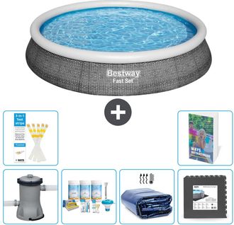 Bestway Piscina Bestway Fast Set Redonda - 396x84 Cm - 7-piezas S233