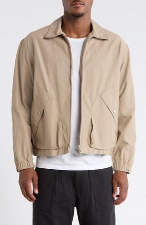 Snow Peak Harrington Light Dobby Cloth Water Resistant Tech Jacket in Greige at Nordstrom, Size X-Large