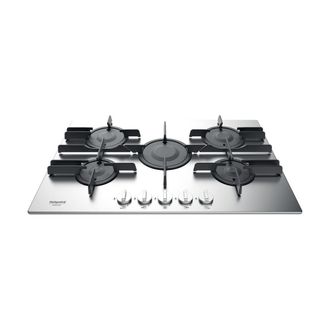 OEM Placa Vitrocer&aacute;mica Hotpoint Ftghl 751 D/ix/ha De Acero Empotrada De 75 Cm A Gas Y 5 Fuegos