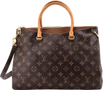 Louis Vuitton Pallas Tote Monogram With (Authentic Pre-Loved)
