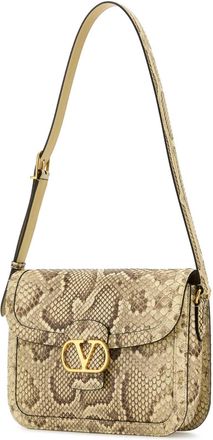 Valentino Garavani Womens Printed Leather 9to5 Shoulder Bag Creamwinterwhite Borse A Tracolla