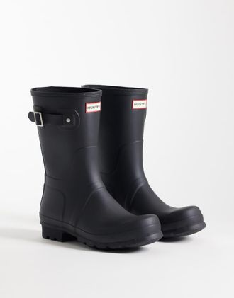 Hunter Original - Stivali da pioggia bassi neri-Nero