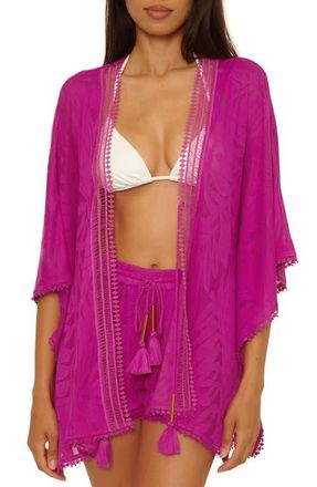 Trina Turk Catamaran Beach Cover-Up Shorts in Azalea at Nordstrom, Size X-Small
