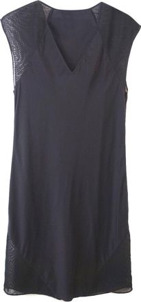 Alexander Wang Silk Dress with Sheer Mesh Inserts Size S